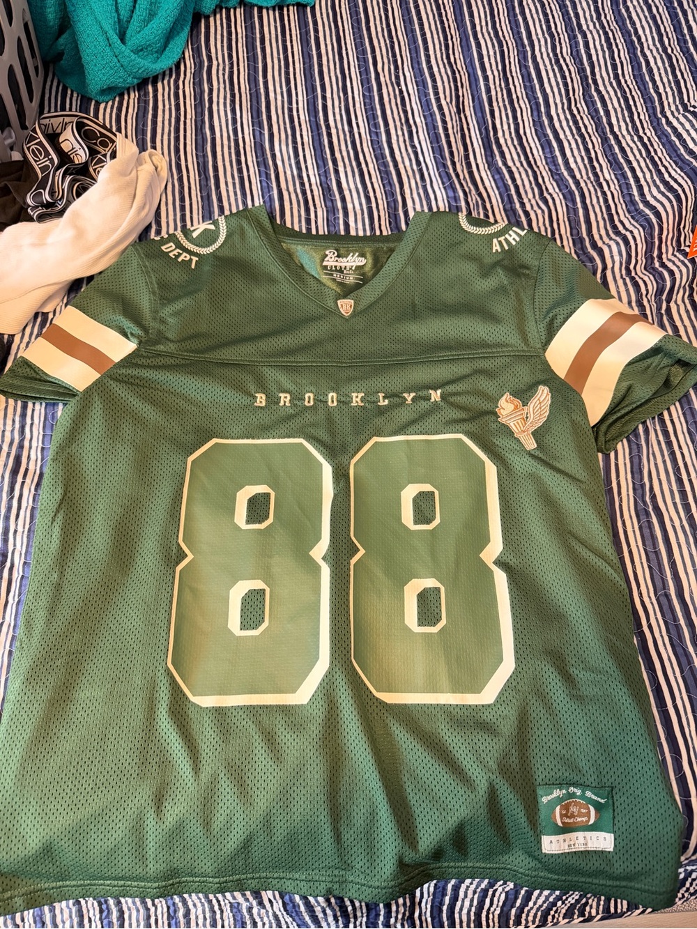 Brooklyn 88 Green Football Jersey